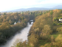 Bridge across the River Teith seen from Doune Castle
